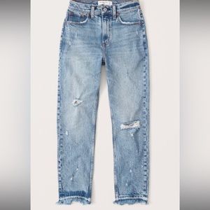 Abercrombie high rise mom jeans